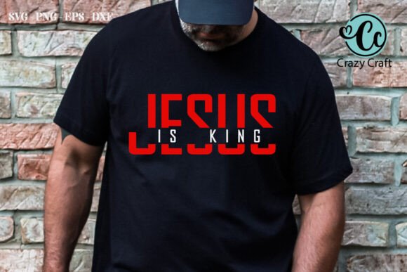 Christian T-Shirt “Jesus Is King” – Living Faith | Modern Unisex Design