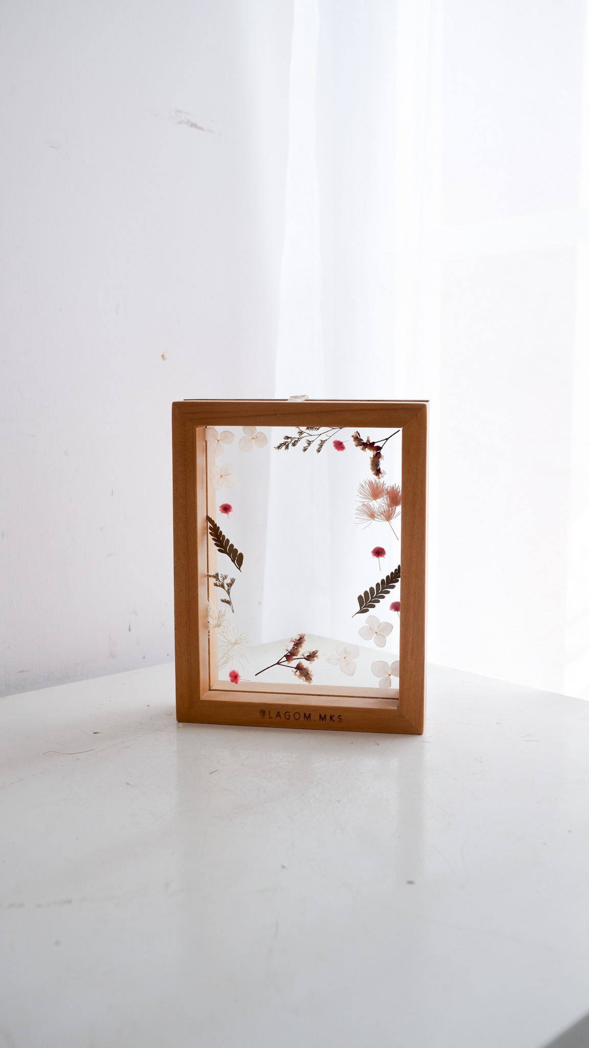 Mini Wooden Glass Frame