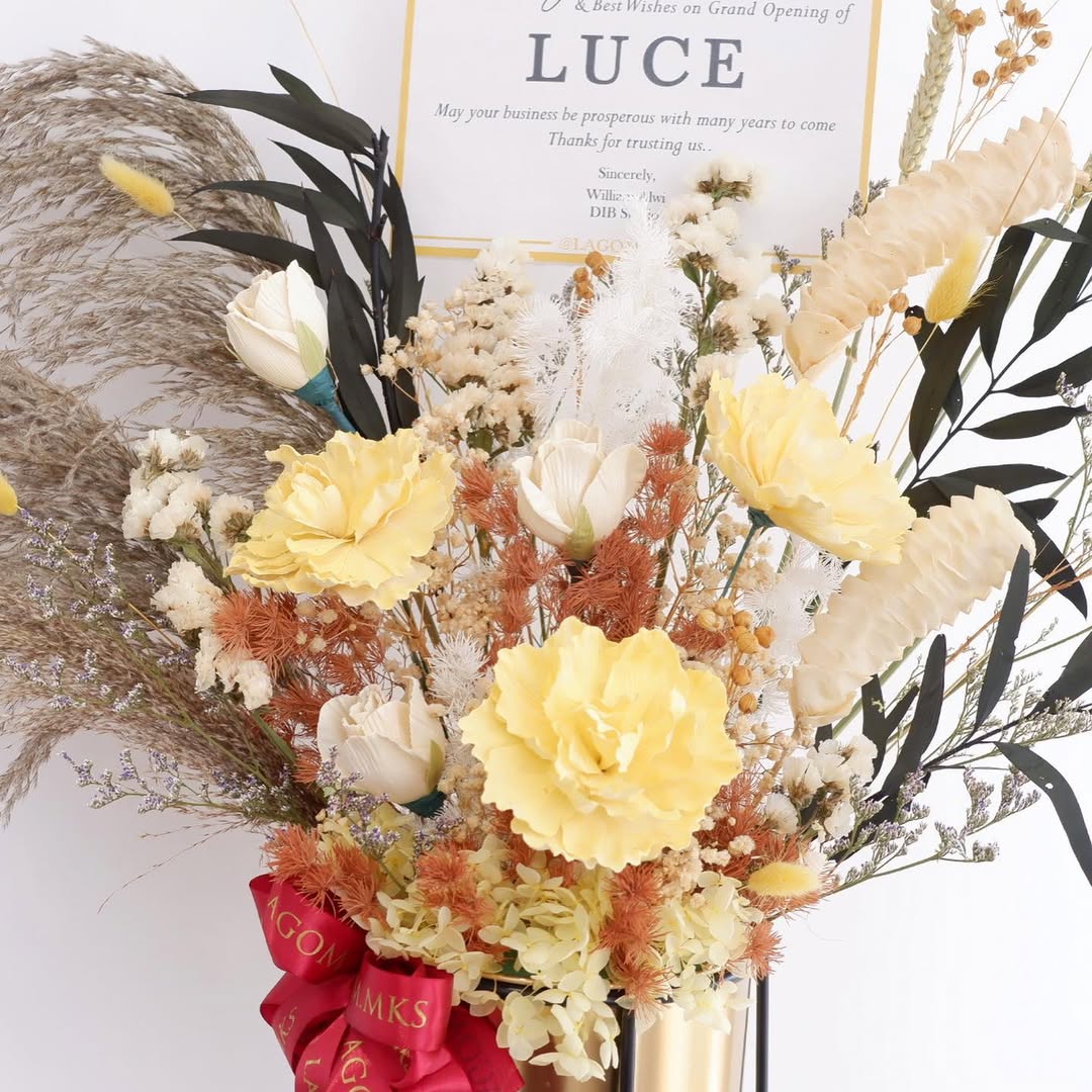 Standing Golden Vase