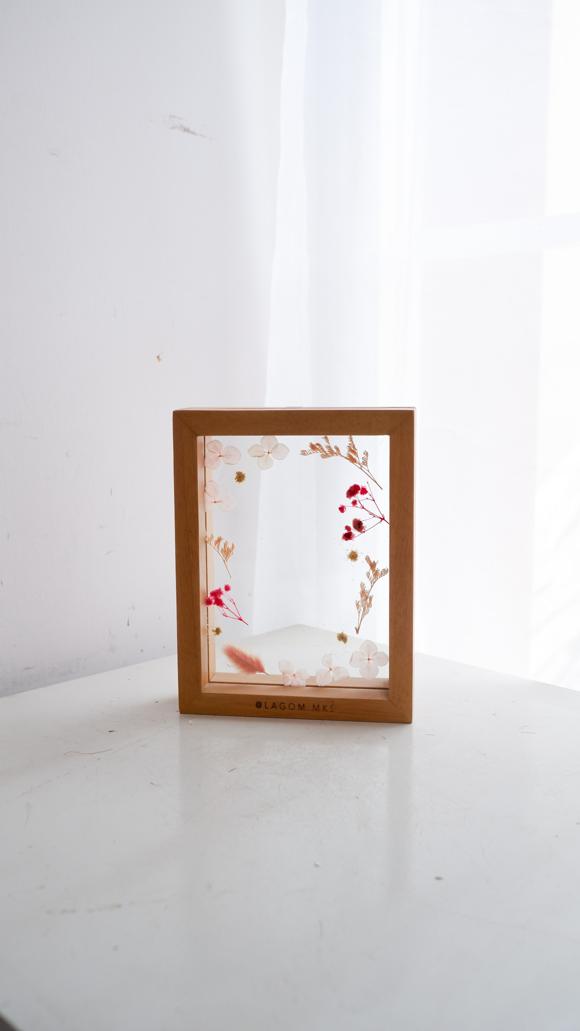 Mini Wooden Glass Frame