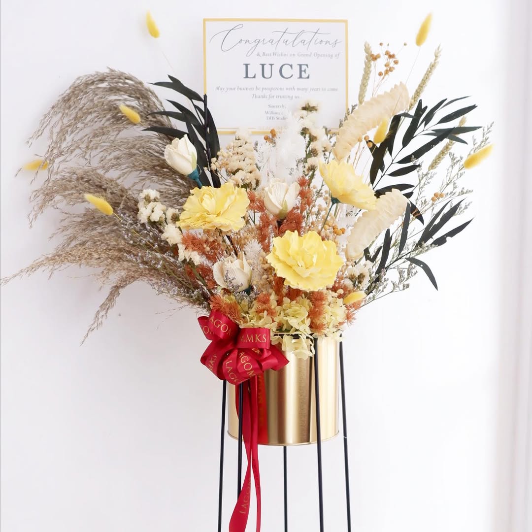 Standing Golden Vase