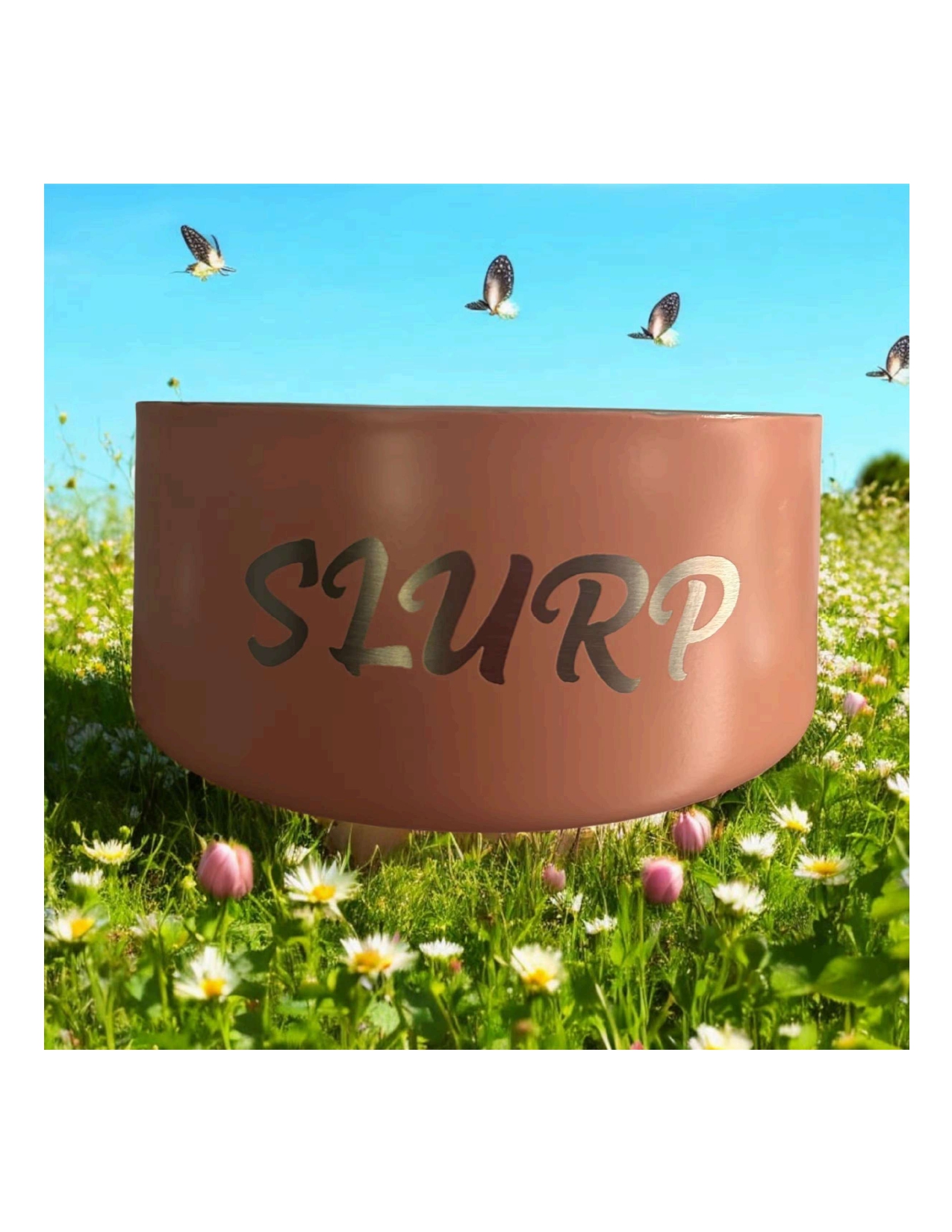 Double Wall Insulated Dog Bowl 6 cup - Etched