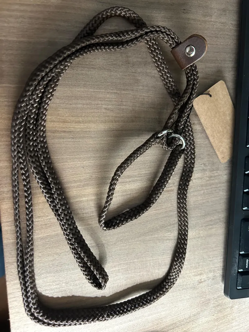 Braided Nylon Martingale Show Lead - 48" Long