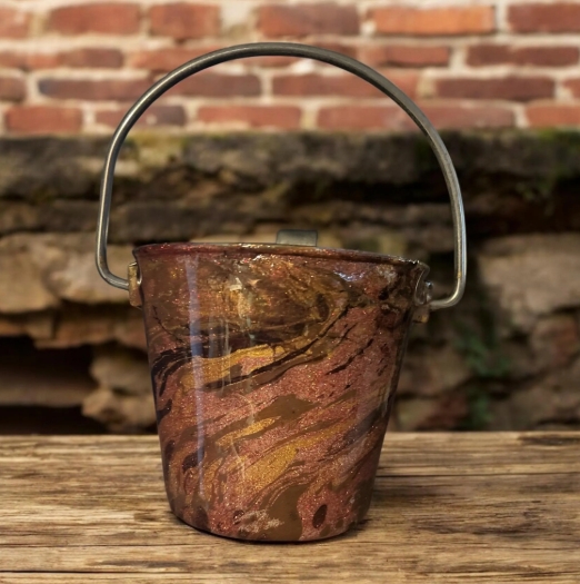 1qt Stainless Steel Flat Sided Water Bucket Ready to Ship