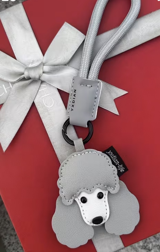 Poodle Keychain