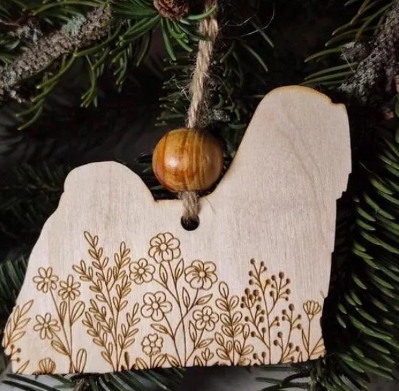 Lhasa Apso - Wooden Ornament
