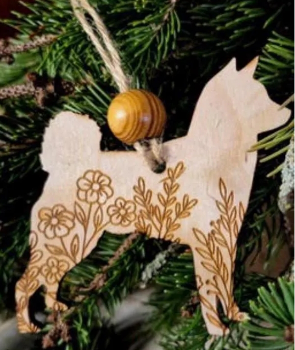Shiba Inu - Wooden Ornament