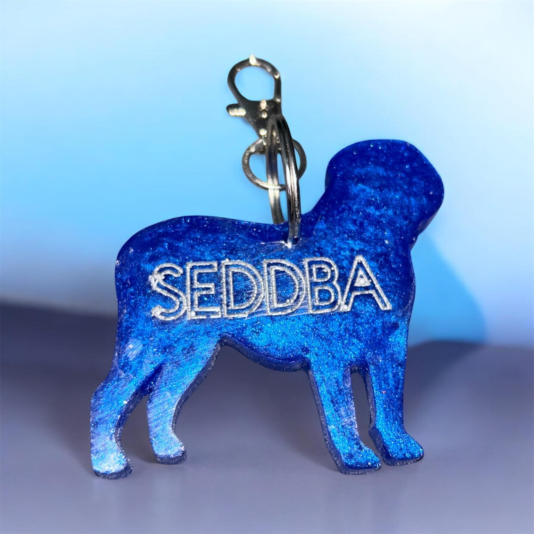 Dogue De Bordeaux Epoxy Resin Keychain