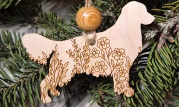 Golden Retriever - Wooden Ornament