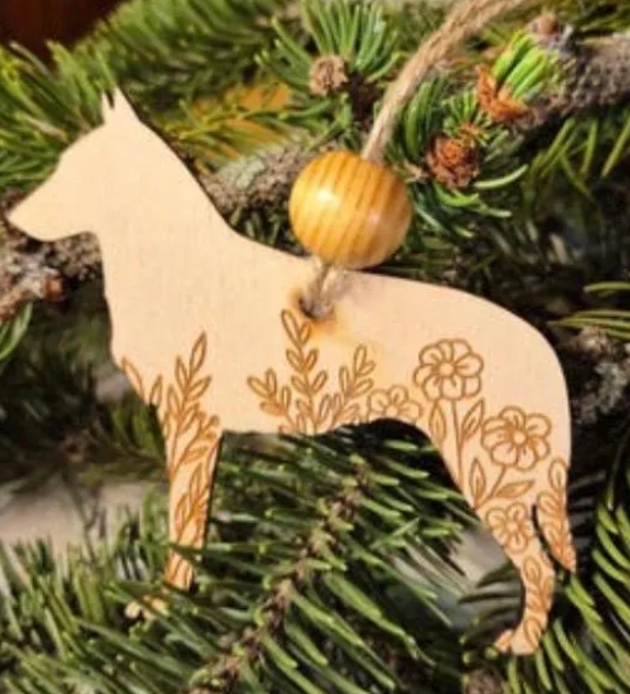 Belgian Malinois - Wooden Ornament