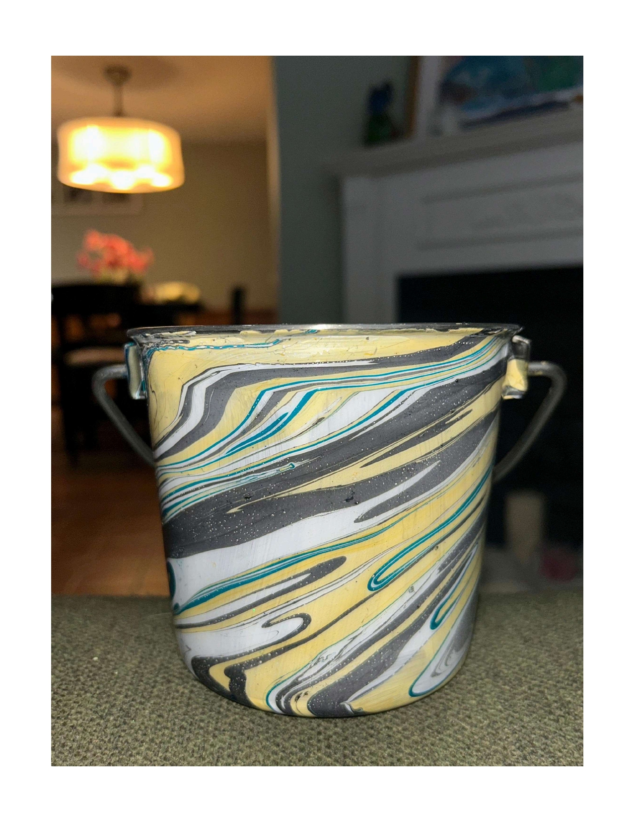 1qt Stainless Steel Flat Sided Water Bucket Ready to Ship