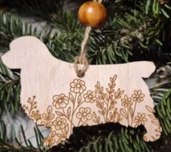 Clumber Spaniel - Wooden Ornament