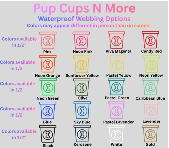 Martingale Dog Collar  - 1/2" Biothane/Waterproof Webbing