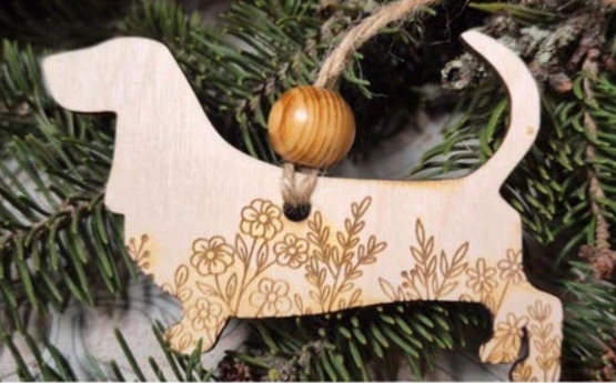 Basset Hound - Wooden Ornament