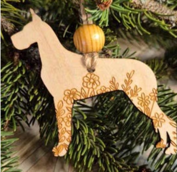 Great Dane - Wooden Ornament