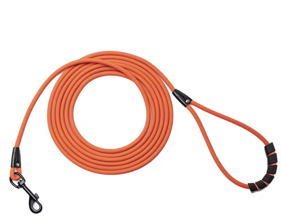 Biothane/Waterproof Rolled Rope Dog Lead/ Long Line