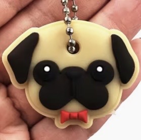 Pug Head Key Head Cover