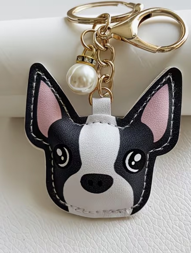 Boston Terrier Keychain