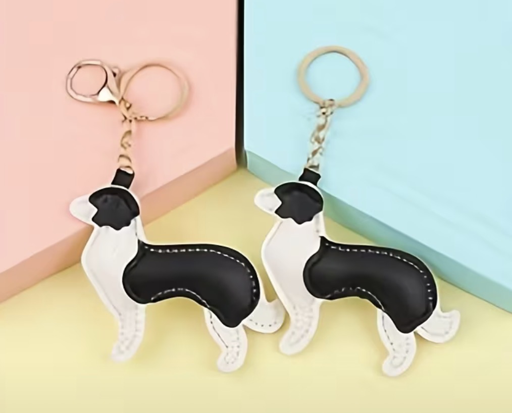 Border Collie Keychain - 2 Styles