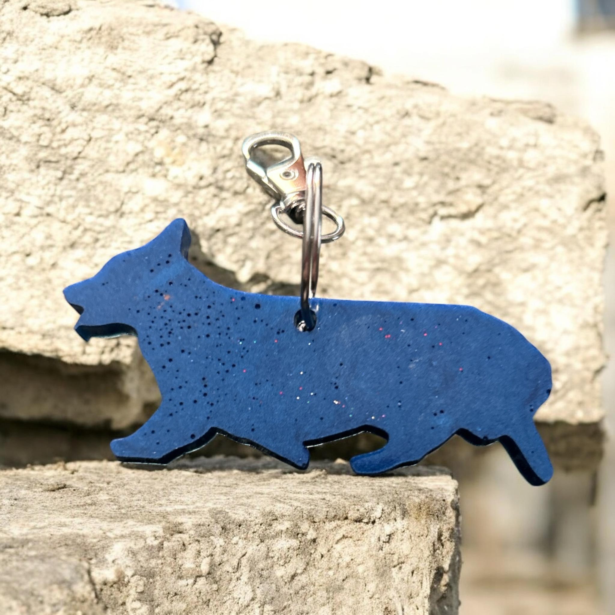 Pembroke Welsh Corgi Epoxy Resin Keychain