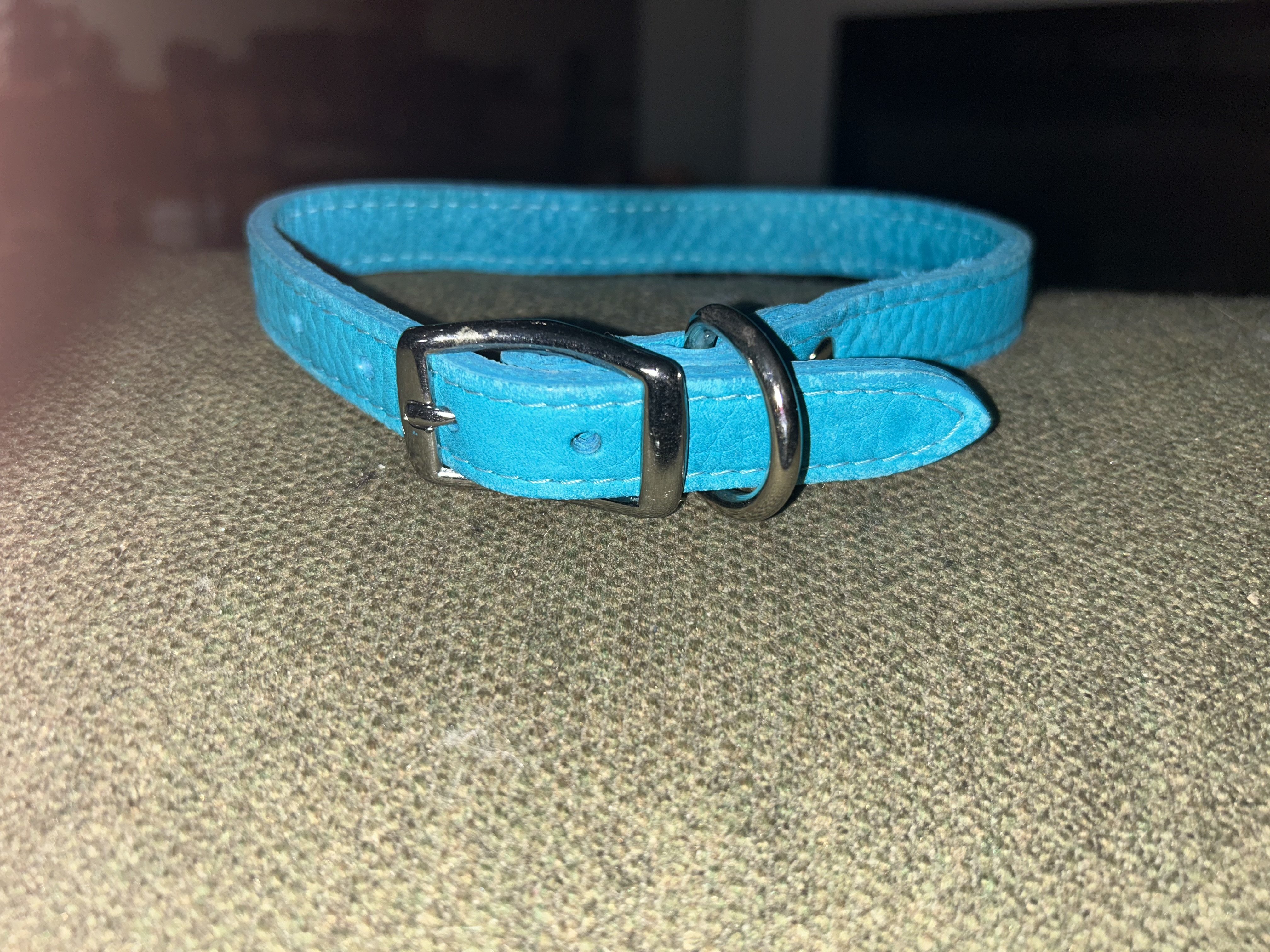 Leather Buckle Collars - Assorted Colors