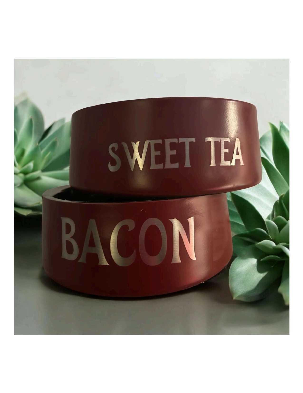 Double Wall Insulated Dog Bowl 6 cup - Etched