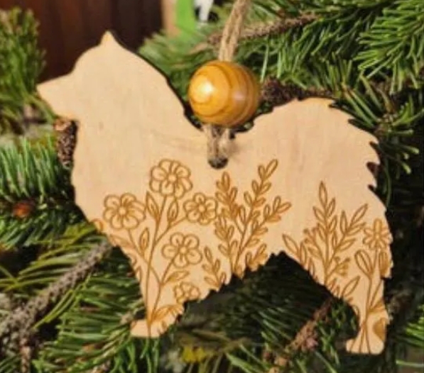 Icelandic Sheepdog - Wooden Ornament
