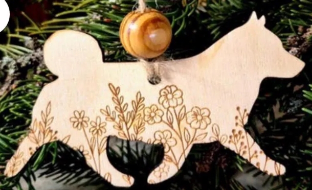 Swedish Vallhund - Wooden Ornament