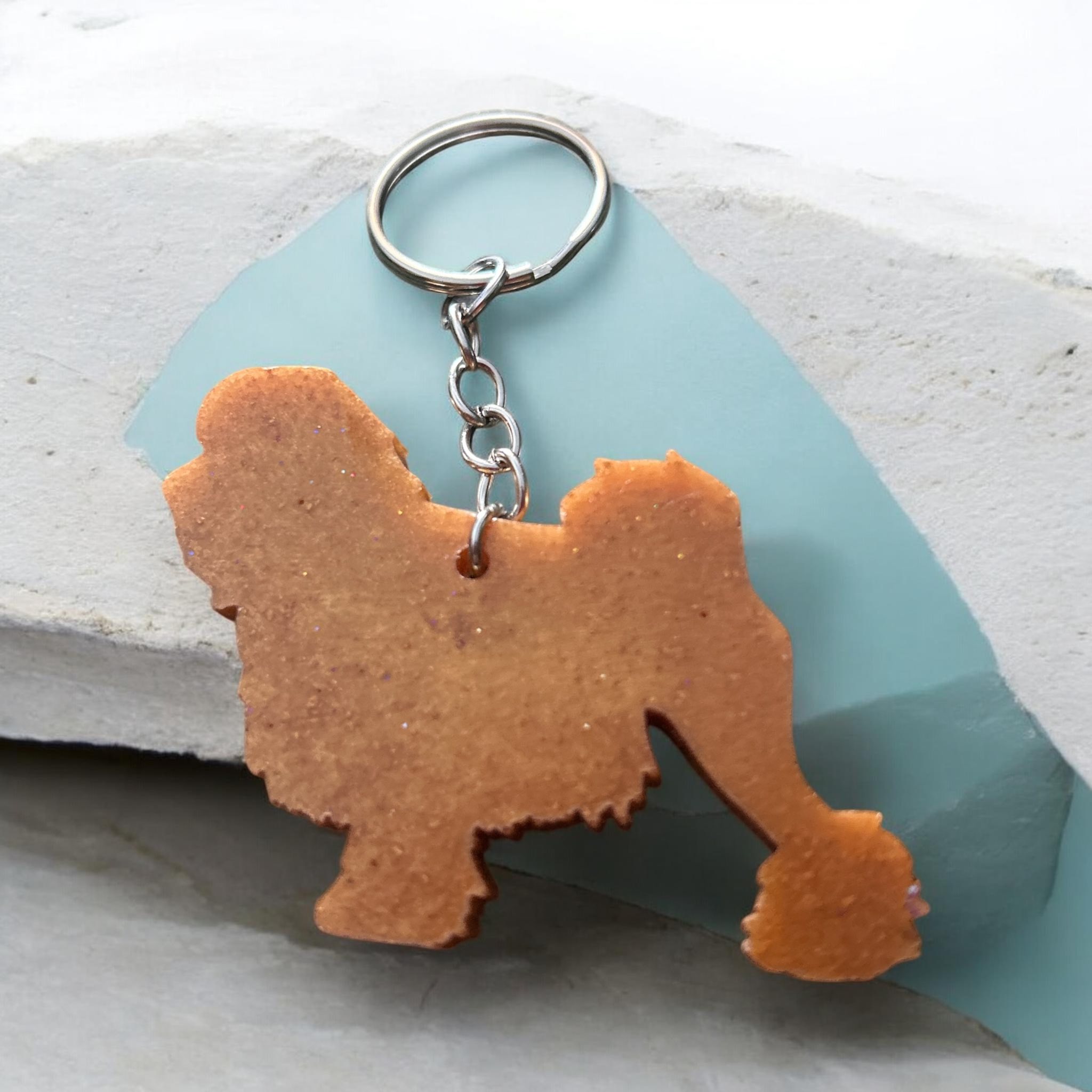 Lowchen Epoxy Resin Keychain