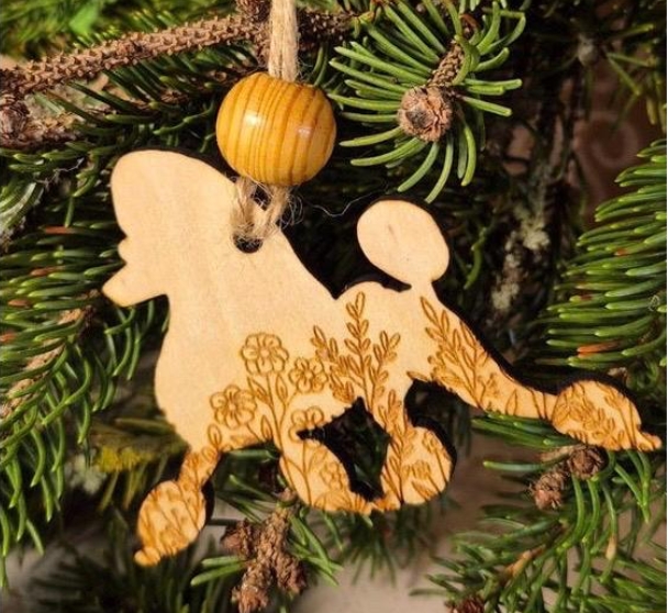 Standard Poodle - Wooden Ornament