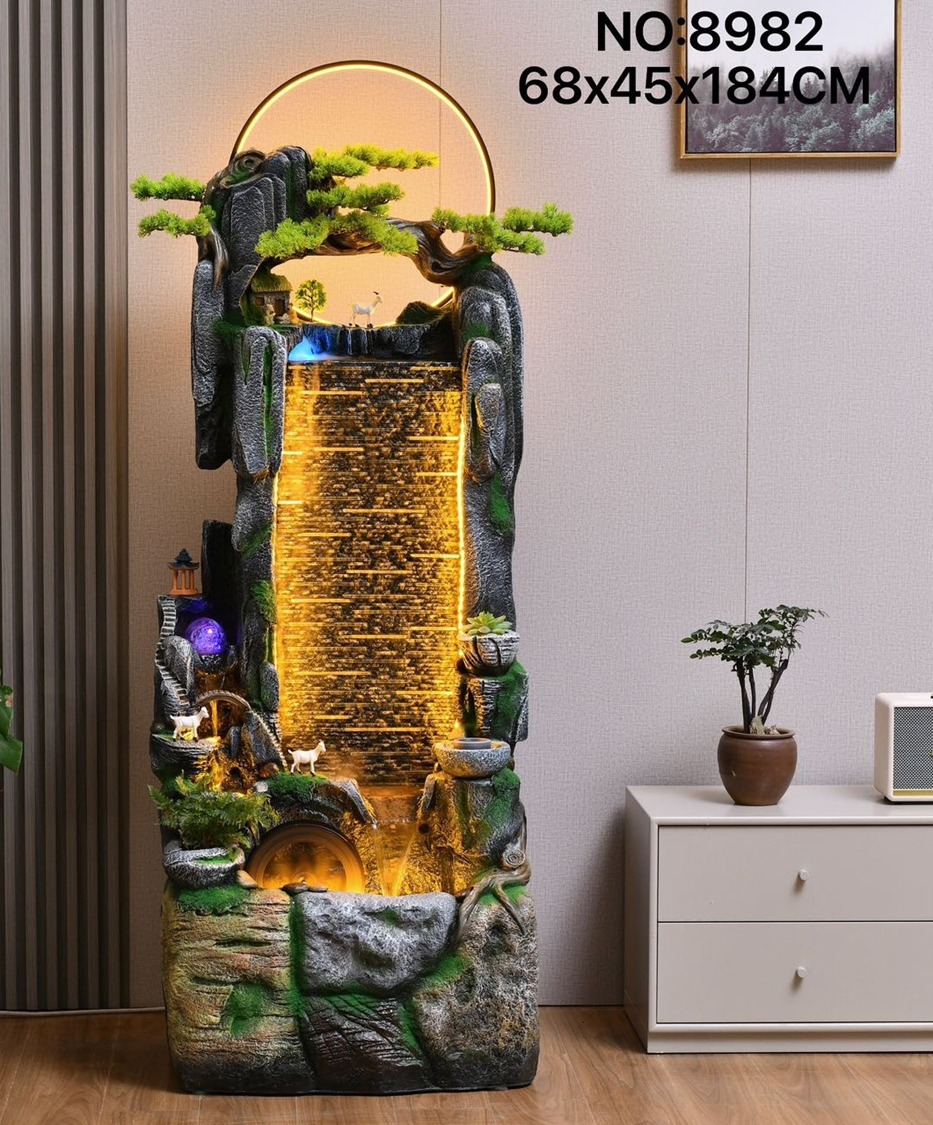 Tall Indoor Waterfall Fountain