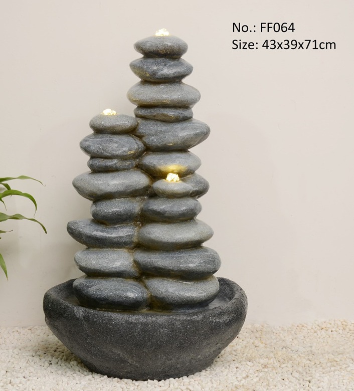 Stacked Stone Water Fountain