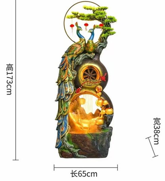 Luxury Peacock Water Fountain
