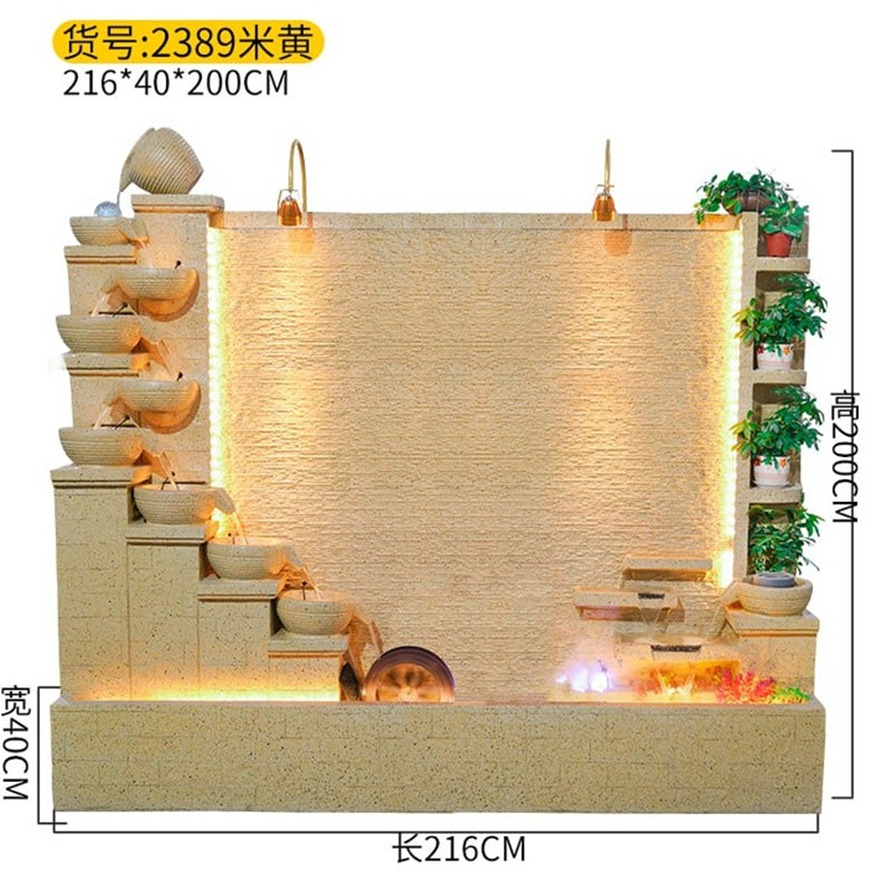 Large Indoor Water Fountain Wall