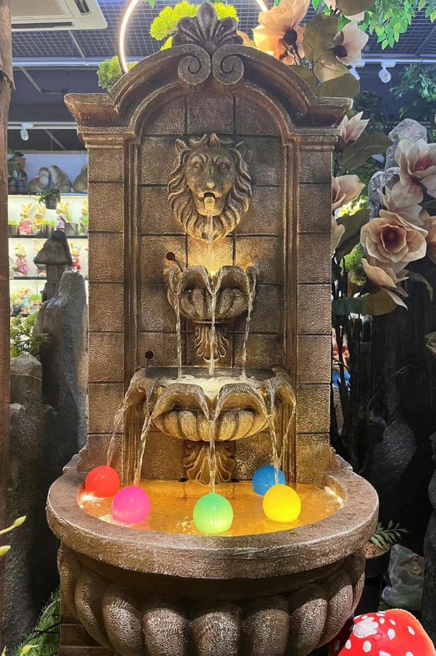 Lion Head Wall Water Fountain