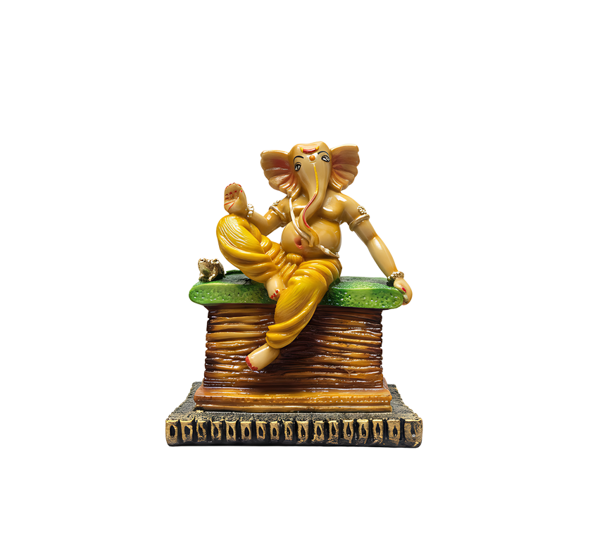 Relaxed Ganesha Idol