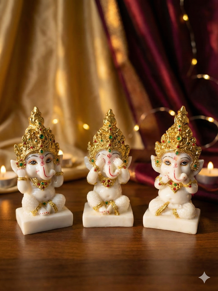 Decorative Ganesh Idol Set