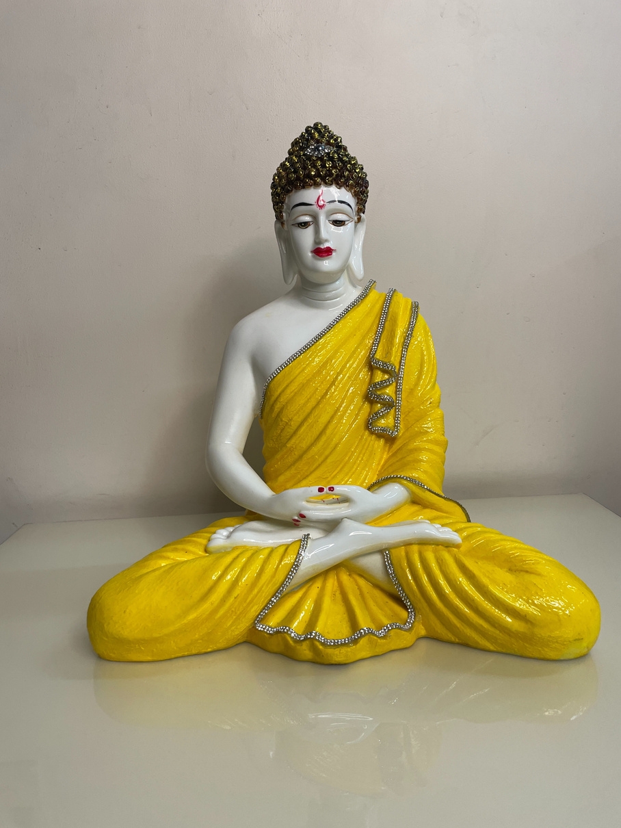 Yellow Robe Buddha Statue