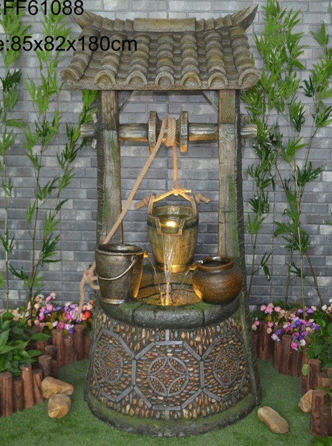 Decorative Garden Wishing Well Fountain
