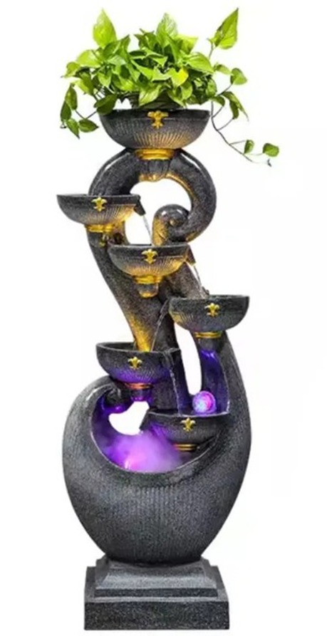 LED Water Fountain Planter