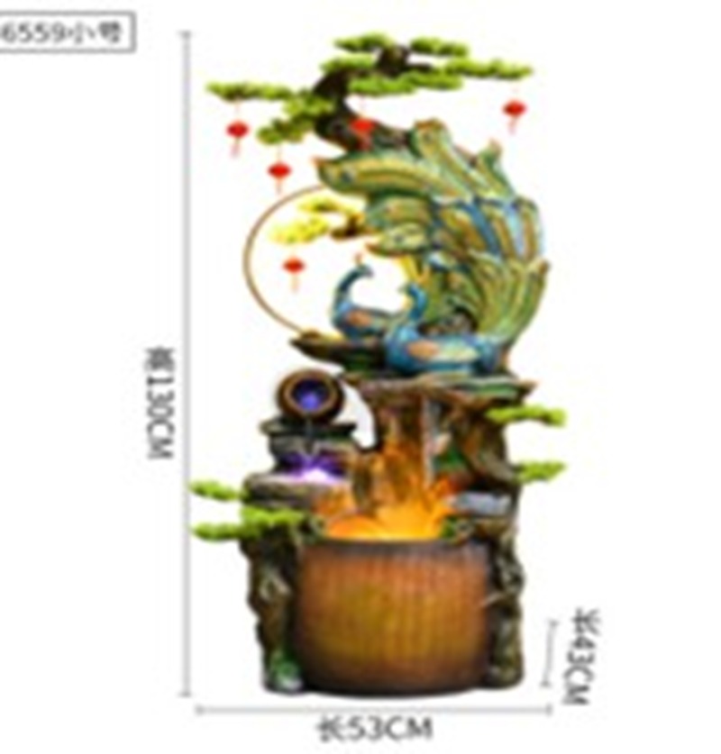 Peacock LED Fountain Decor