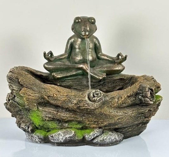 Yoga Frog Water Fountain
