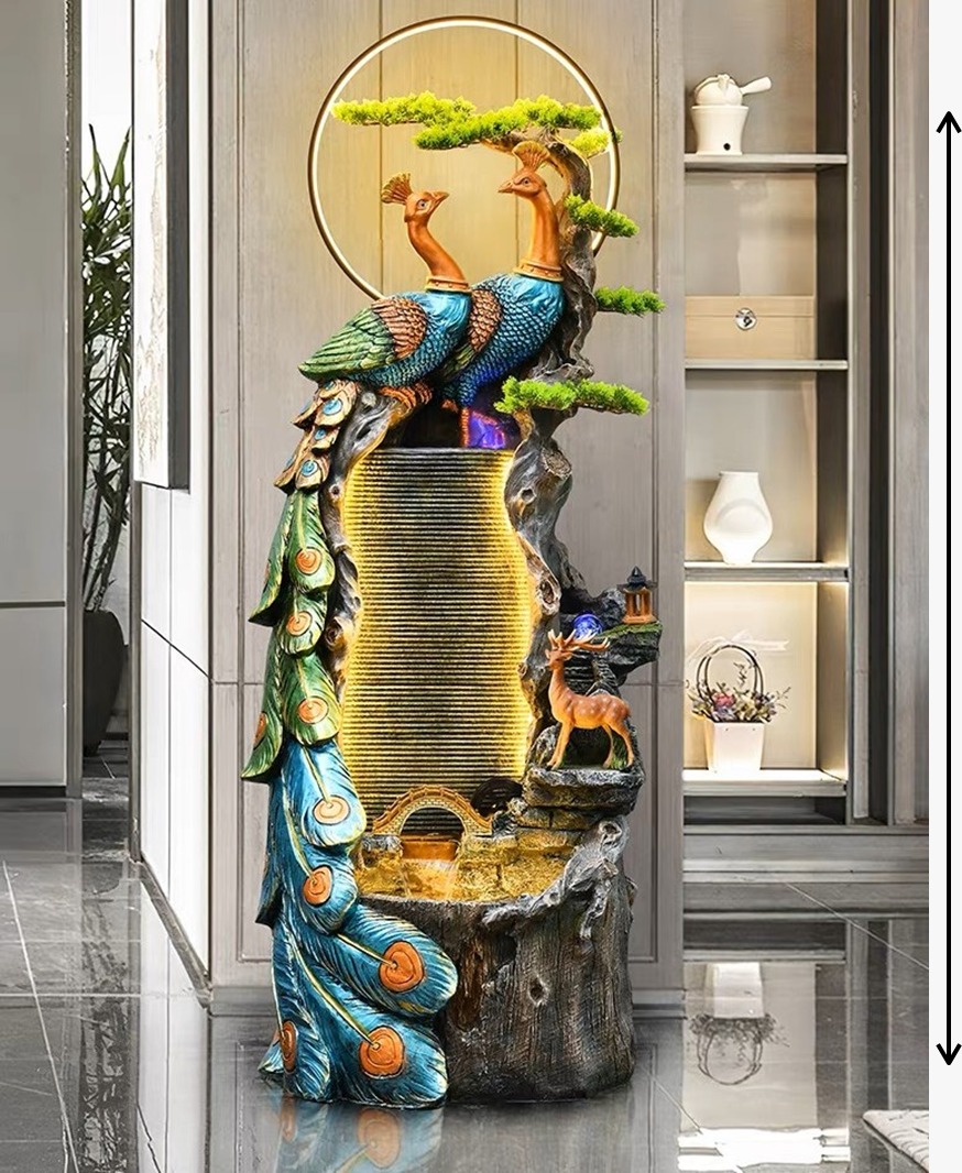 Peacock Decorative Water Fountain