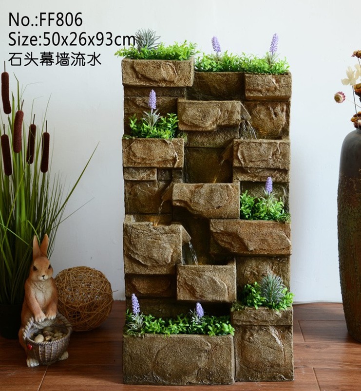 Stone Cascade Indoor Fountain