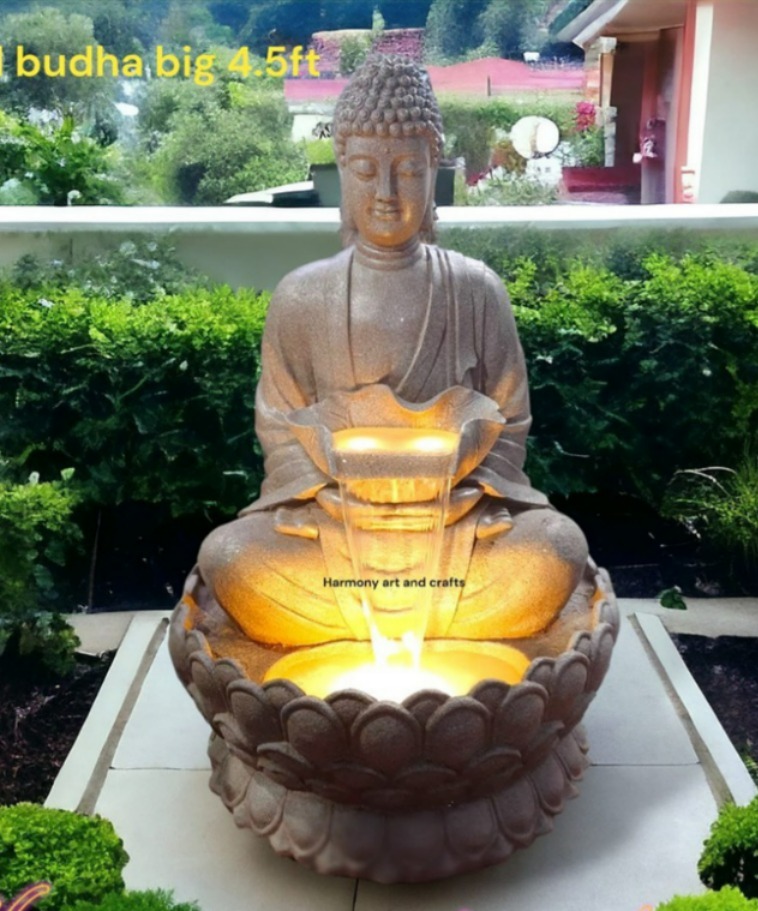 4.5ft Buddha Water Fountain
