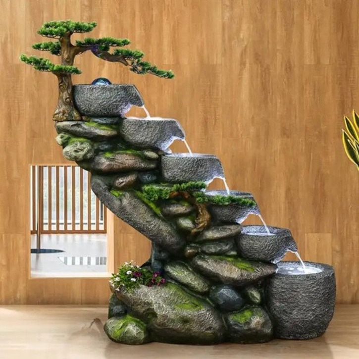 Indoor Rock Fountain Decor