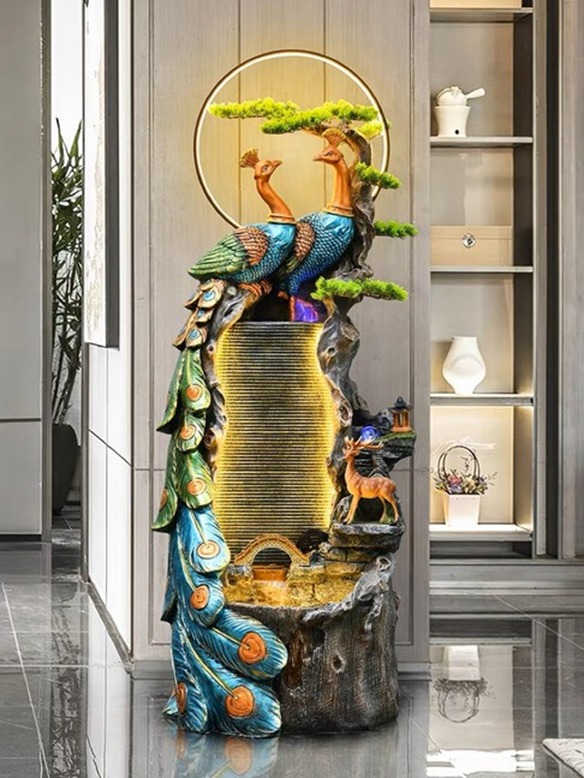 Peacock Decorative Water Fountain