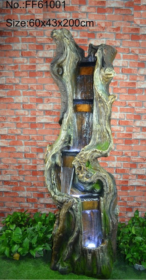 Tall Rustic Cascade Fountain