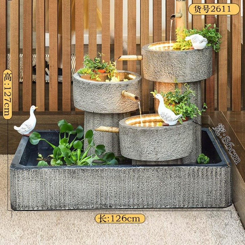 Tiered LED Garden Fountain