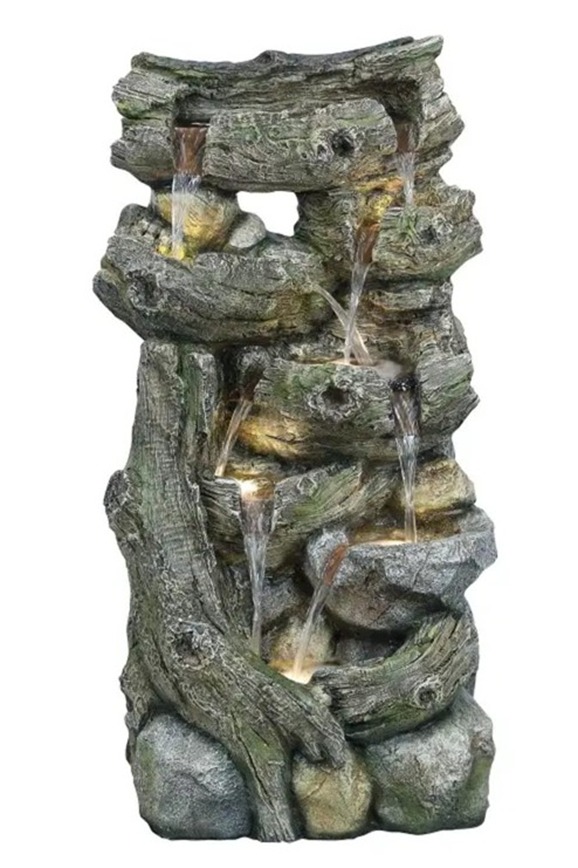 Rustic Cascade Water Fountain
